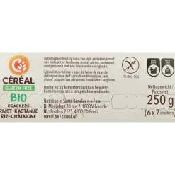 4x Céréal Crackers Rijst & Kastanje 250 gr