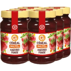 6x Céréal Jam Aardbeien 270 gr