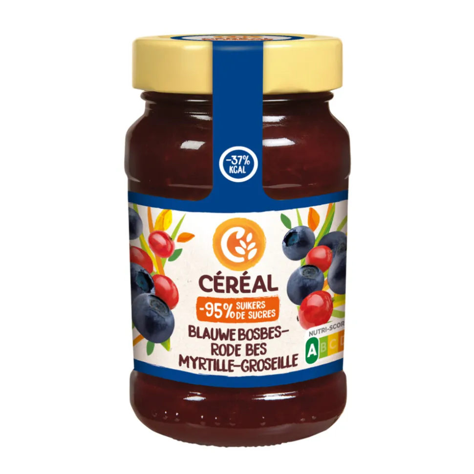 3x Céréal Jam Bosbes & Rode Bes 270 gr