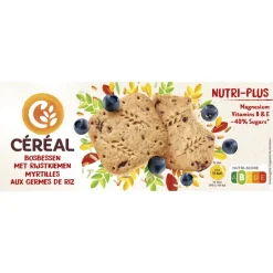3x Céréal Koekjes Bosbessen Rijstkiemen 140 gr