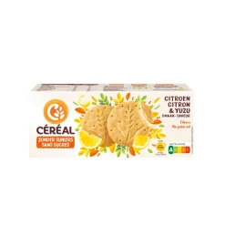 3x Céréal Koekjes Citroen & Yuzu 132 gr