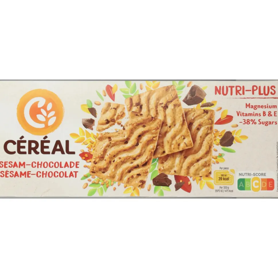 3x Céréal Koekjes Sesam Chocolade 200 gr