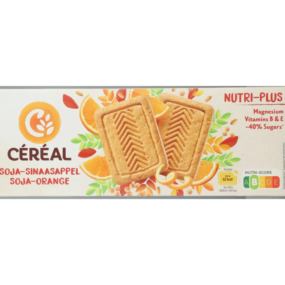 3x Céréal Koekjes Soja-Sinaasappel 280 gr