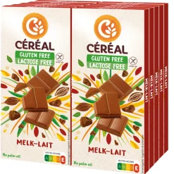 10x Céréal Melkchocolade Glutenvrij en Lactosevrij 100 gr