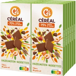 10x Céréal Melkchocolade Tablet met Hazelnoot 100 gr