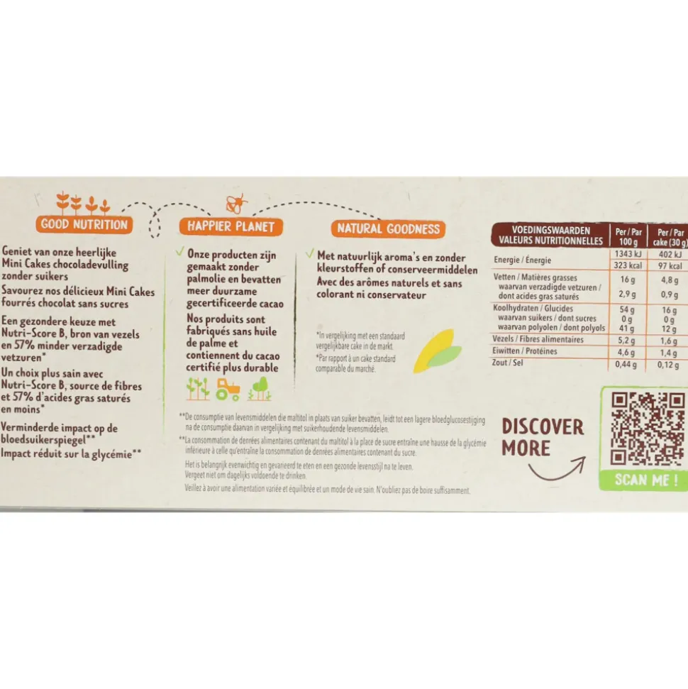 12x Céréal Mini Cakes Chocoladevulling 150 gr