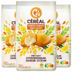 3x Céréal Mini Cakes Citroen 196 gr