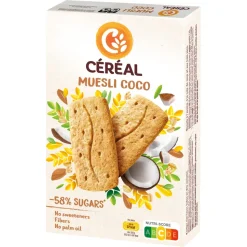 3x Céréal Muesli en Kokos Koeken 200 gr