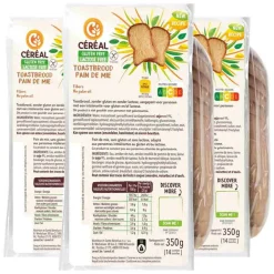 3x Céréal Toastbrood 350 gr