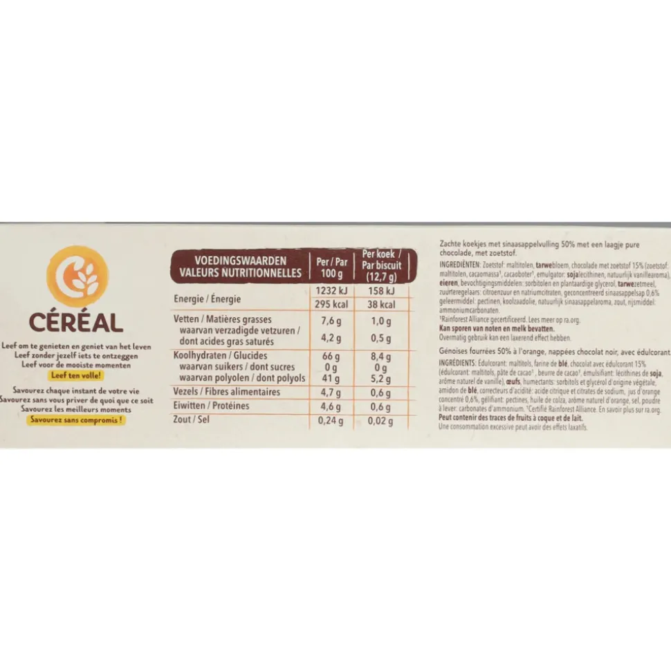 8x Céréal Zachte Koekjes Sinaasappel Delight 140 gr