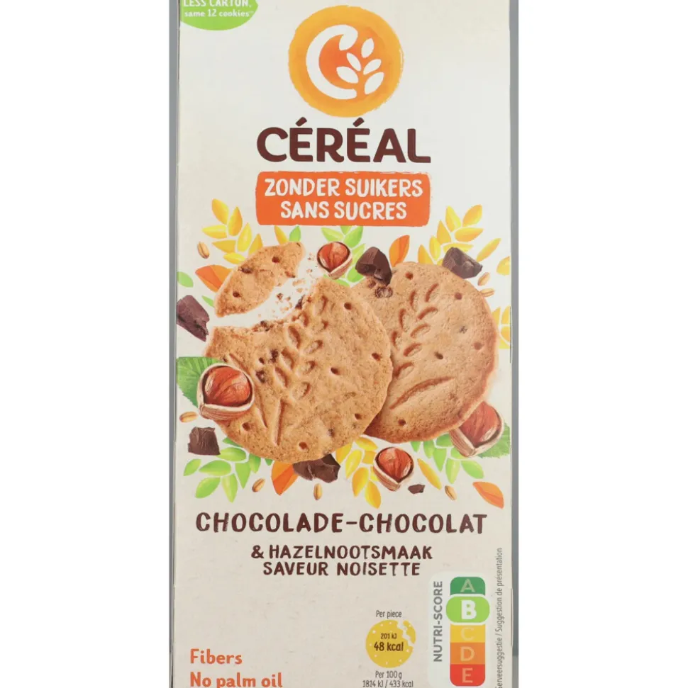 12x Céréal Zandkoek Hazelnoot Chocolade 132 gr
