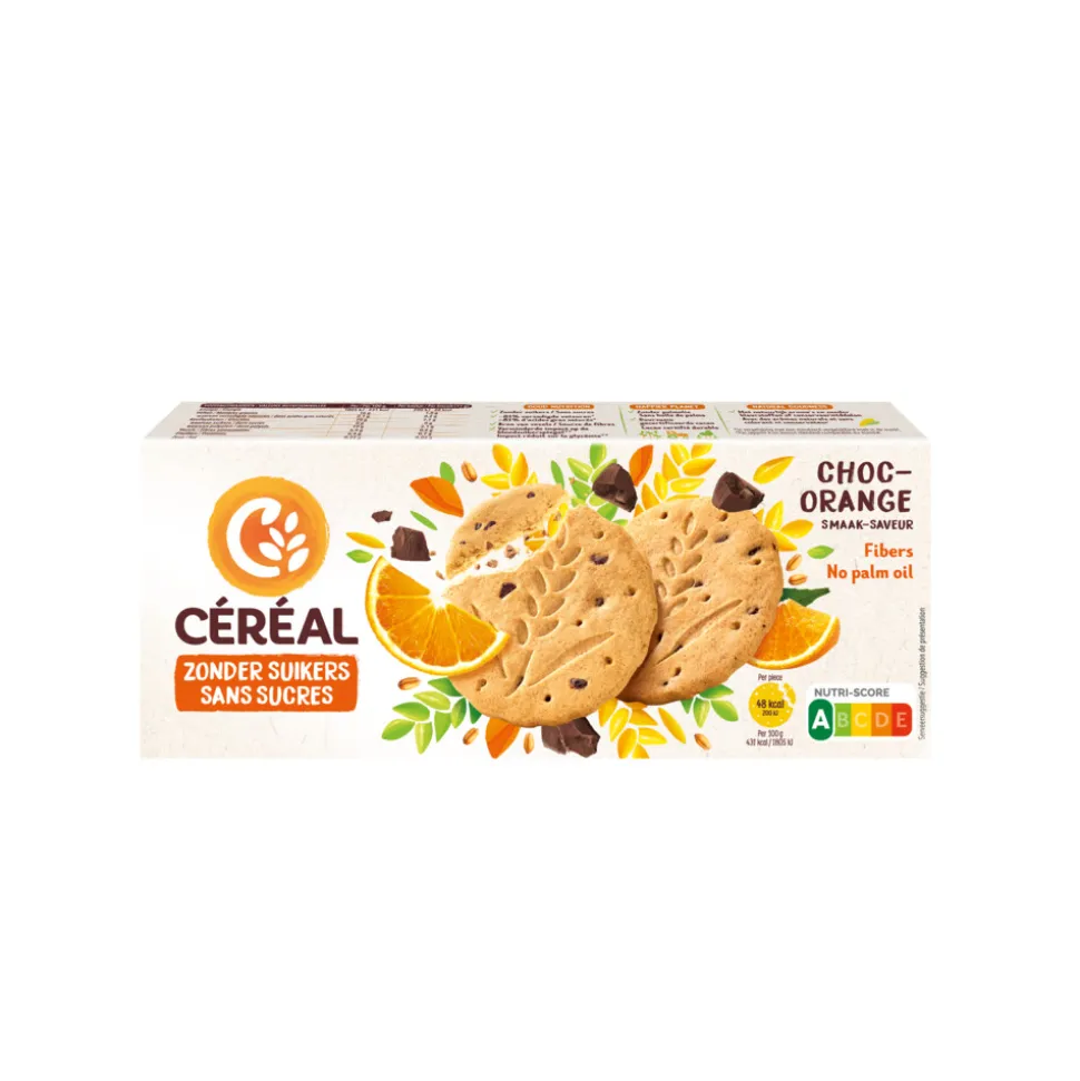 3x Céréal Zandkoekjes Chocolade & Sinaasappel 132 gr