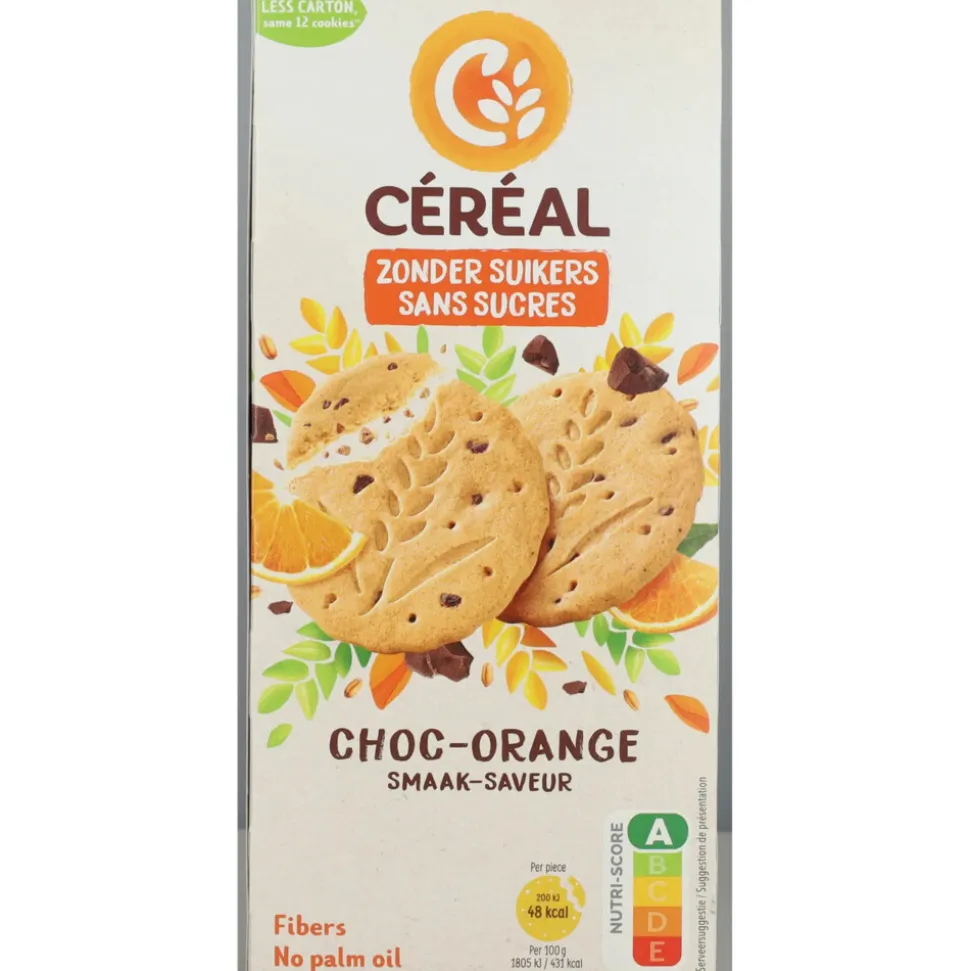 3x Céréal Zandkoekjes Chocolade & Sinaasappel 132 gr