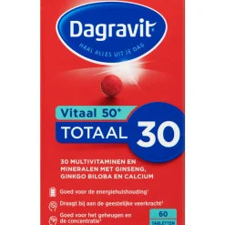2x Dagravit Totaal 30 Vitaal 50+ 60 tabletten