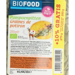 3x Damhert Biofood Pompoenpitten Biologisch 250 gr
