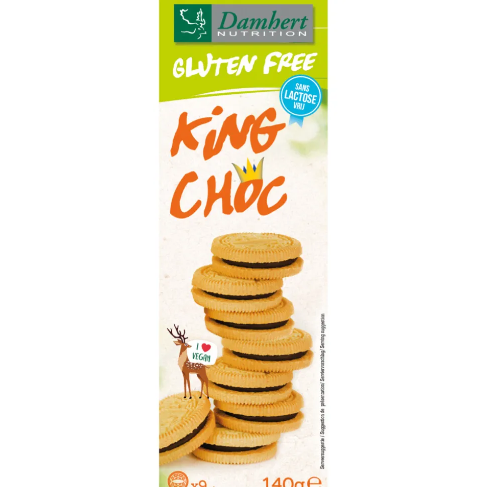 3x Damhert Glutenvrij Koek King Choco 140 gr
