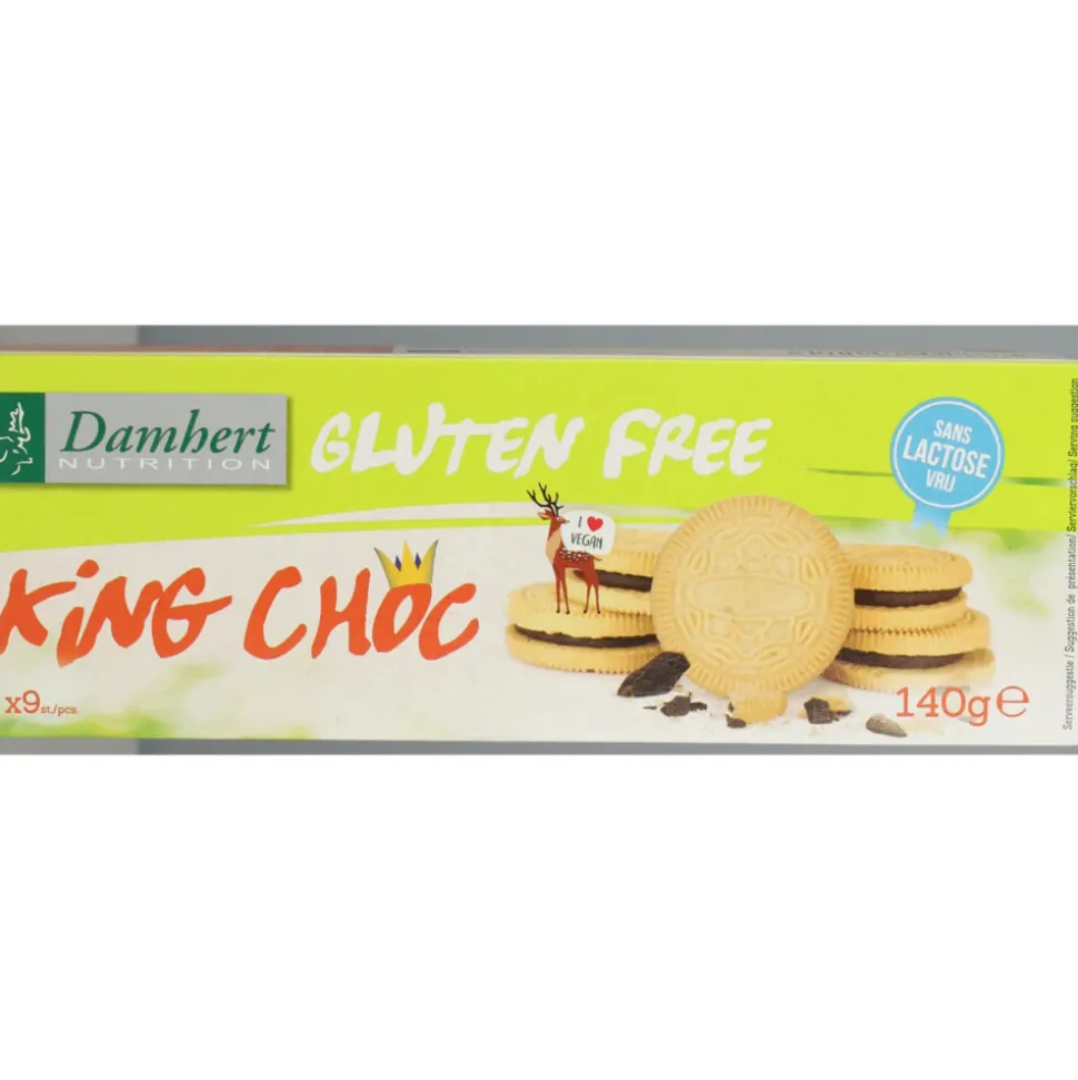 3x Damhert Glutenvrij Koek King Choco 140 gr