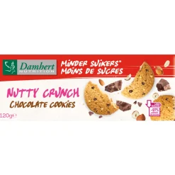 3x Damhert Nutty Crunch Chocolate Cookies 120 gr