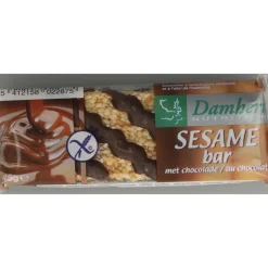 3x Damhert Traditional Sesambar Chocolade Glutenvrij 45 gr