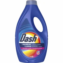 4x Dash Vloeibaar Wasmiddel Color 30 Wasbeurten 1350 ml