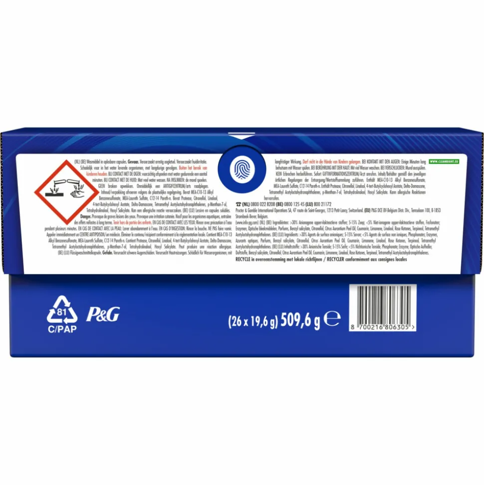 4x Dash Wasmiddelcapsules 4in1 Pods Amber & Orchidee 26 stuks