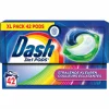 4x Dash Wasmiddelcapsules 3in1 Pods Stralende Kleuren 42 stuks