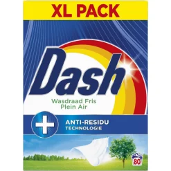2x Dash Waspoeder Wasdraad Fris 80 Wasbeurten 4,4 kg