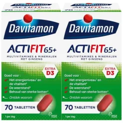 2x Davitamon Actifit 65+ 70 tabletten