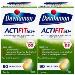 2x Davitamon Actifit 50+ 90 tabletten