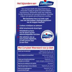 2x Davitamon Compleet Weerstand Hoog Gedoseerd Bosvruchten 50 kauwtabletten