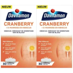 2x Davitamon Cranberry 30 capsules