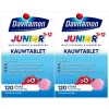 2x Davitamon Junior 3+ Kauwvitamines Framboos 120 kauwtabletten