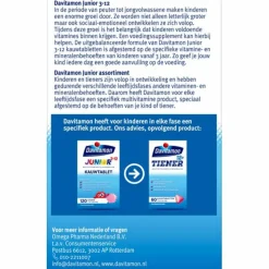 2x Davitamon Junior 3+ Kauwvitamines Framboos 120 kauwtabletten