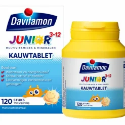 2x Davitamon Junior 3+ Multivruchten 120 kauwtabletten