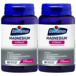 2x Davitamon Magnesium Citraat 60 tabletten