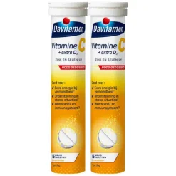 2x Davitamon Vitamine C Forte + Extra D3 Citroen 15 bruistabletten