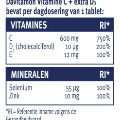2x Davitamon Vitamine C Hoog Gedoseerd + Extra D3 42 tabletten