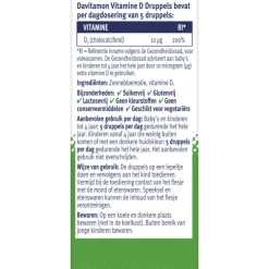 2x Davitamon Vitamine D Druppels 100% Natuurlijk 25 ml