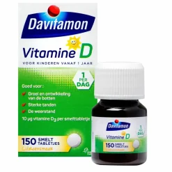2x Davitamon Vitamine D Kind 150 smelttabletten