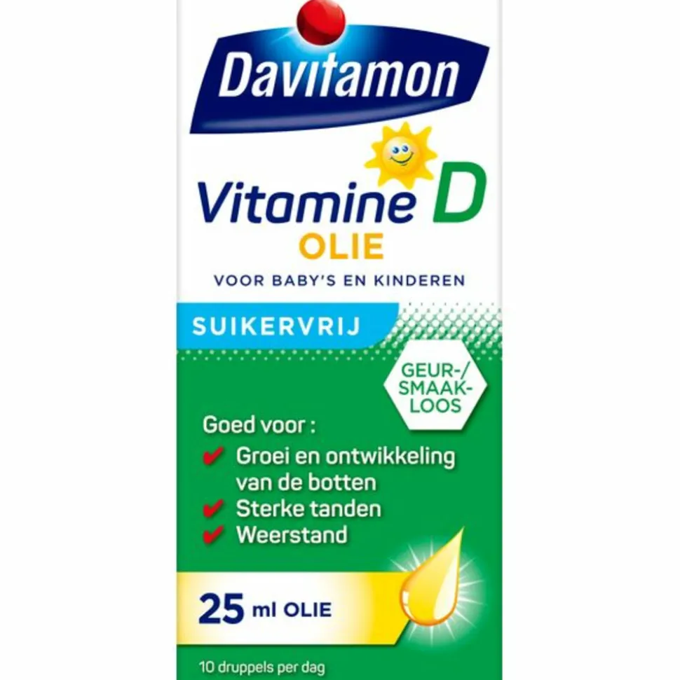 2x Davitamon Vitamine D Olie 25 ml