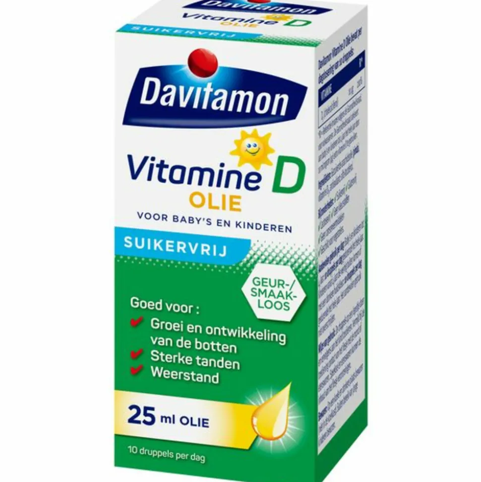 2x Davitamon Vitamine D Olie 25 ml