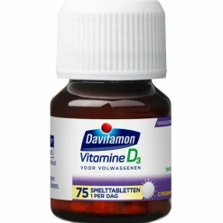 2x Davitamon Vitamine D Volwassenen 75 smelttabletten