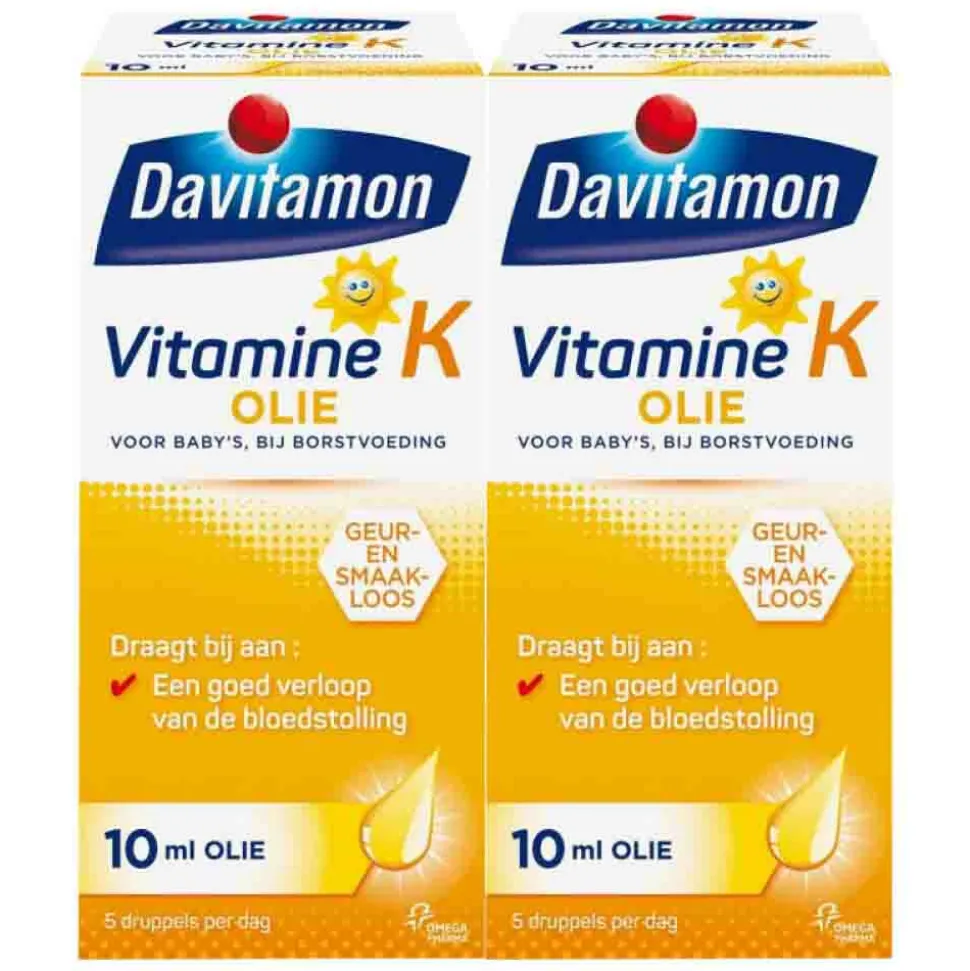 2x Davitamon Vitamine K Olie 10 ml
