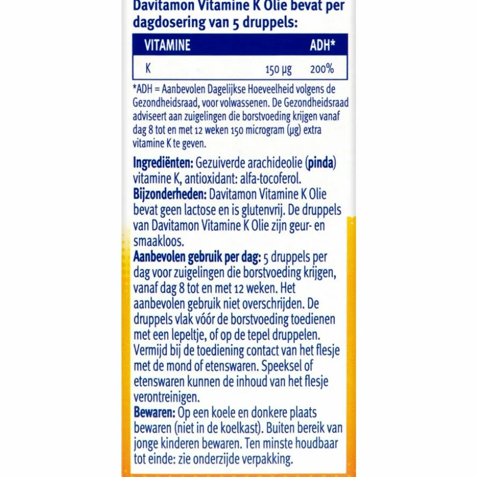 2x Davitamon Vitamine K Olie 10 ml