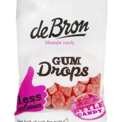 12x De bron Suikervrije Gumdrop Framboos 100 gr