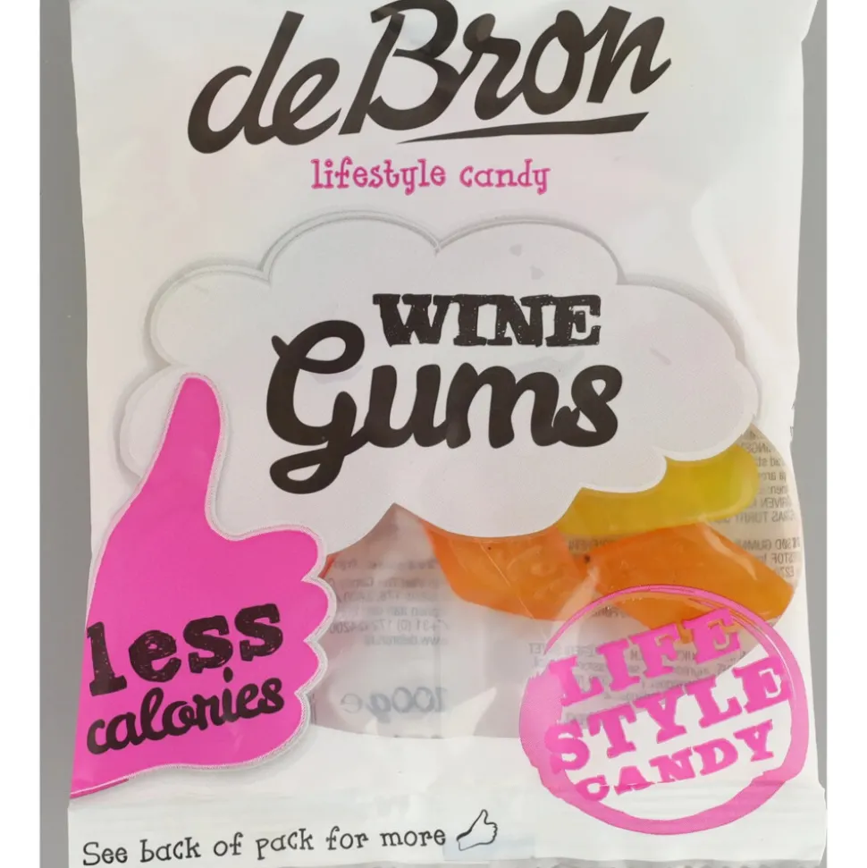 12x De bron Suikervrije Wine Gums 100 gr