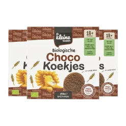 3x de Kleine Keuken Bio Chocokoekjes 150 gr