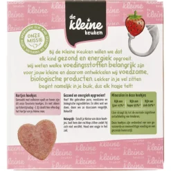4x de Kleine Keuken Bio Hartjeskoekjes Aardbei 120 gr