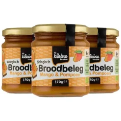 3x de Kleine Keuken Bio Mango en Pompoen Spread 170 gr