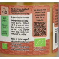 3x de Kleine Keuken Bio Pindakaas 6-8 mnd 250 gr